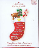 2007 Hallmark NAUGHTY-OR-NICE ~Magic Christmas Ornament~ Lights