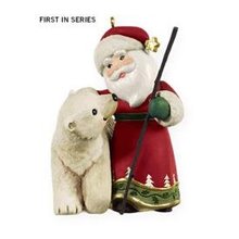 2009 Hallmark A VIST FROM SANTA Christmas ornament #1
