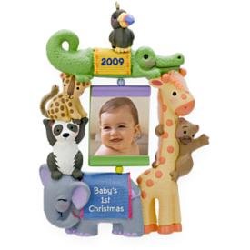 2009 Hallmark BABY'S FIRST CHRISTMAS Photo Holder ornament