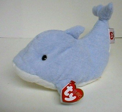 New Ty FLIPS Dolphin~Pluffies~Soft BLUE Plush~Baby Gift