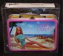 Hallmark MALIBU BARBIE LUNCHBOX 2002 Christmas Ornament~Club~Lunch Box + 5 Pewter Accessories