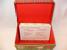 Hallmark Holiday Christmas Recipe Box + Cards +Recipes