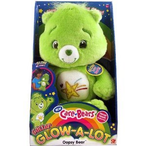 Care Bears GLOW in the Dark OOPSY Plush Bear NEW