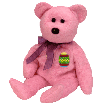 EGGS I Ty Easter Beanie Baby Bear
