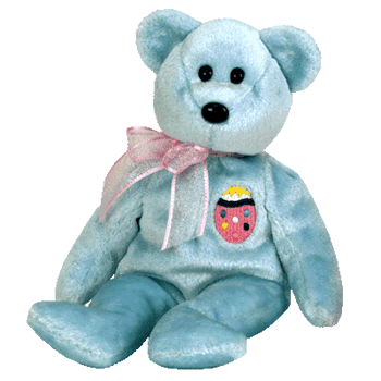 EGGS II Ty Easter Beanie Baby Bear