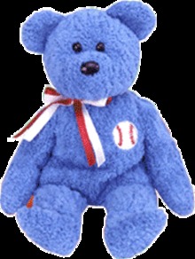 ADDISON TY Baseball Beanie Baby Bear (CUBS)
