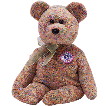SPECKLES Beanie Baby Bear -Retired Ty Store Exclusive e-Beanie