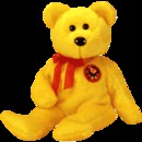 TRADEE Beanie Baby Bear -Retired Ty Store Exclusive e-Beanie