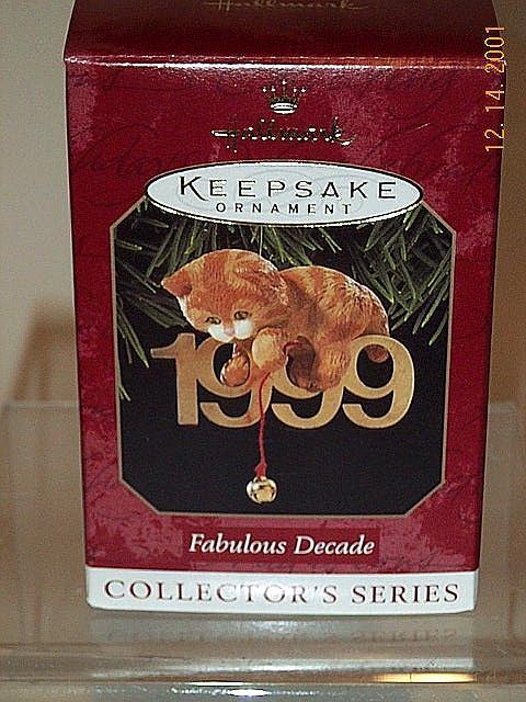 Fabulous Decade 1999 Hallmark ornament