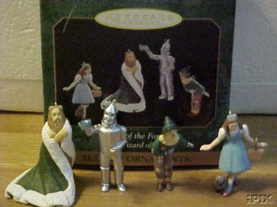 Wizard of Oz *King of the Forest* set of 4 Hallmark Ornaments