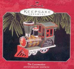 Tin Locomotive Hallmark Ornament 25th Anniversary Edition 1998
