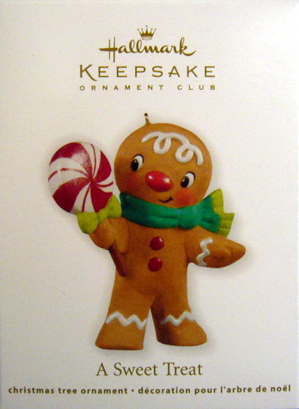 Hallmark 2011 A SWEET TREAT Gingerbread Man Christmas Ornament