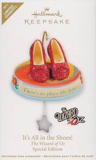 Hallmark 2011 IT'S ALL IN THE SHOES! Wizard of Oz LIMITED ED Christmas Ornament