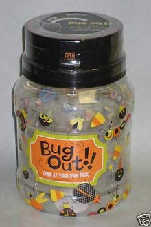 New Halloween BUG OUT Candy Keeper Jar Hallmark