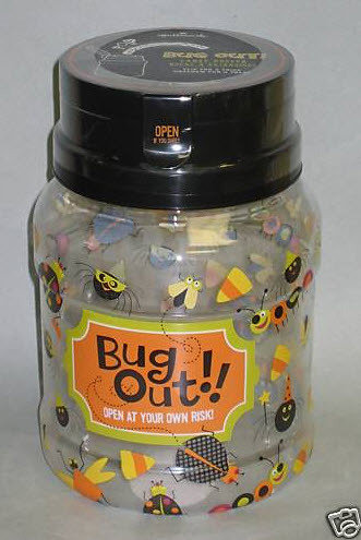 New Halloween BUG OUT Candy Keeper Jar Hallmark
