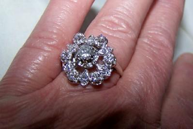 Diamond Filigree Dinner/Cocktail Ring