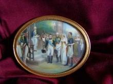 Miniature Painting of Napoleon Bonaparte's Wedding on Ivory