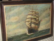 Antonio Jacobsen Original Signed Oil on Board