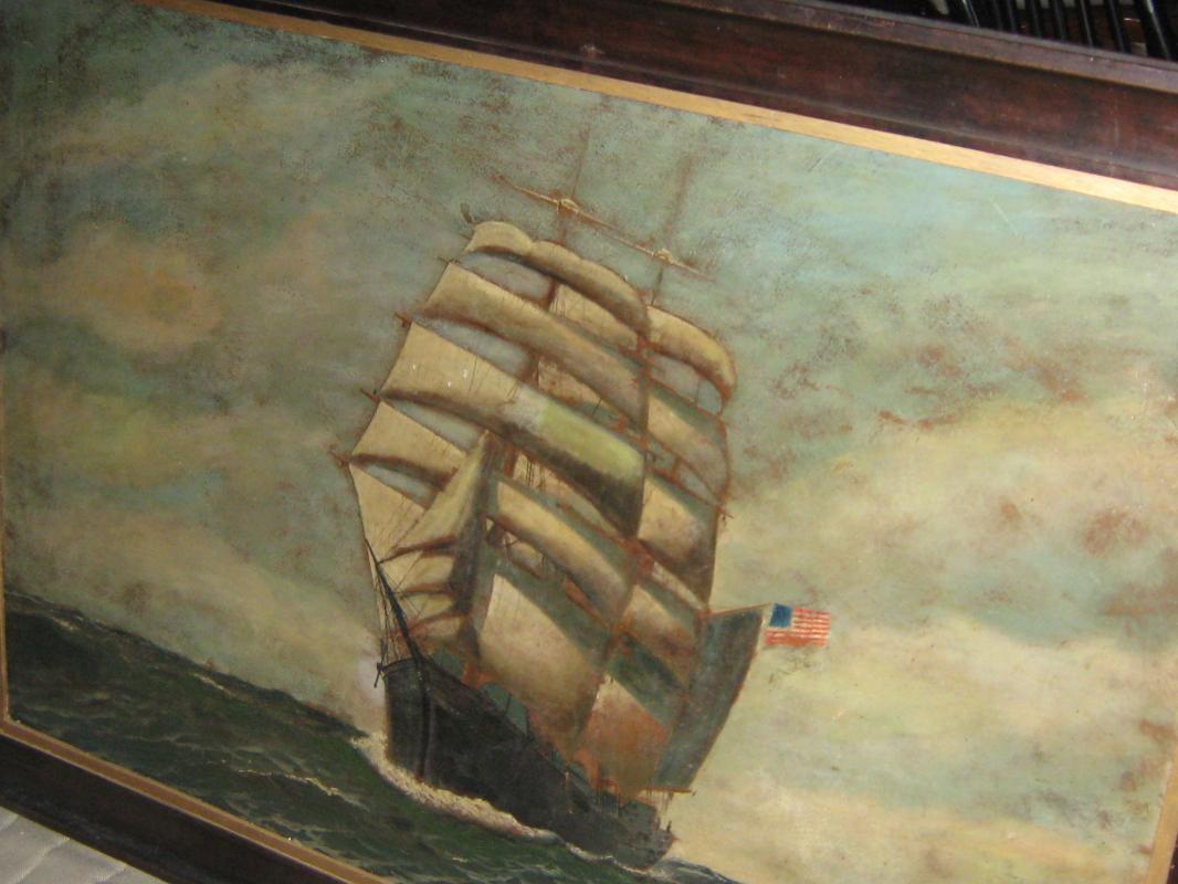 Antonio Jacobsen Original Signed Oil on Board