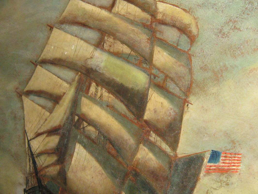 Antonio Jacobsen Original Signed Oil on Board
