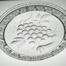 ABP Cut Glass Frisbee Style Plate Signed Tuthill