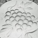 ABP Cut Glass Frisbee Style Plate Signed Tuthill
