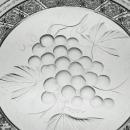 ABP Cut Glass Frisbee Style Plate Signed Tuthill