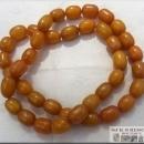 RARE, Large, Egg Yolk Yellow AMBER BAKELITE BEADed Necklace,32