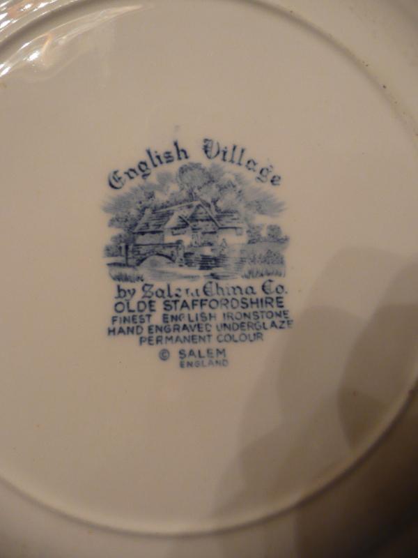 Olde Staffordshire Enghish Village Dinner Plate