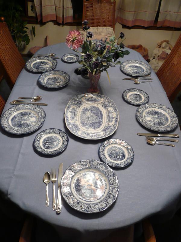 Liberty Blue Staffordshire China Set