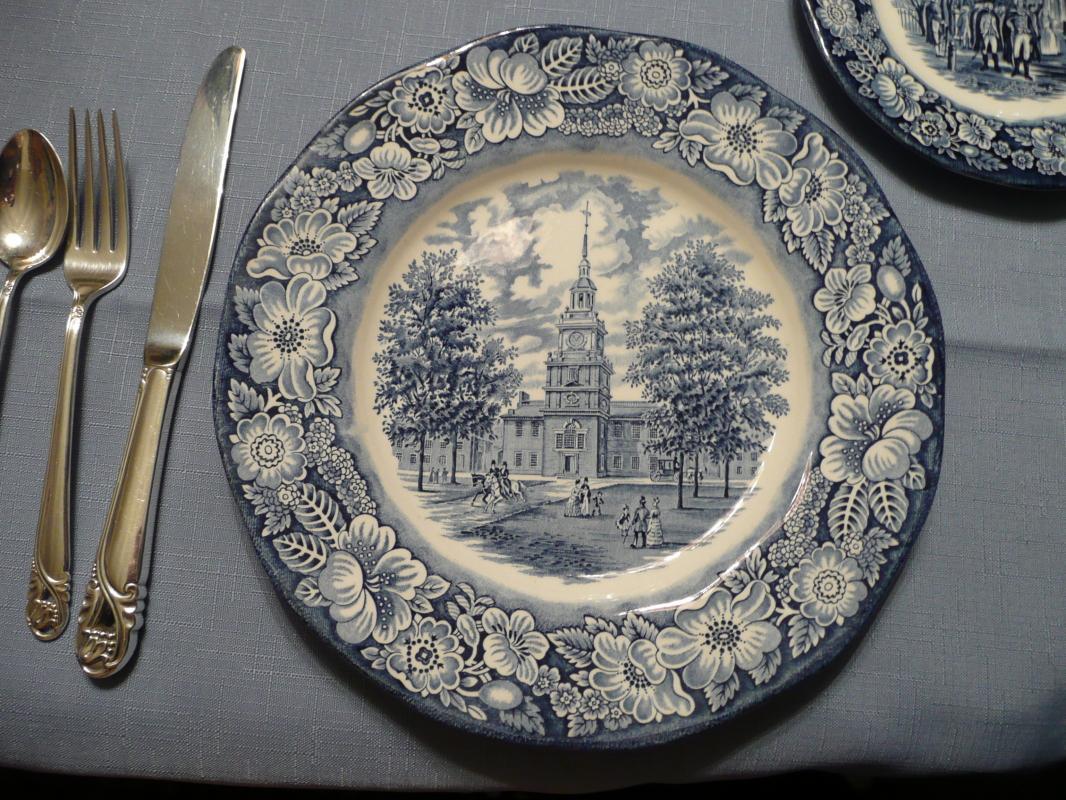 Liberty Blue Staffordshire China Set