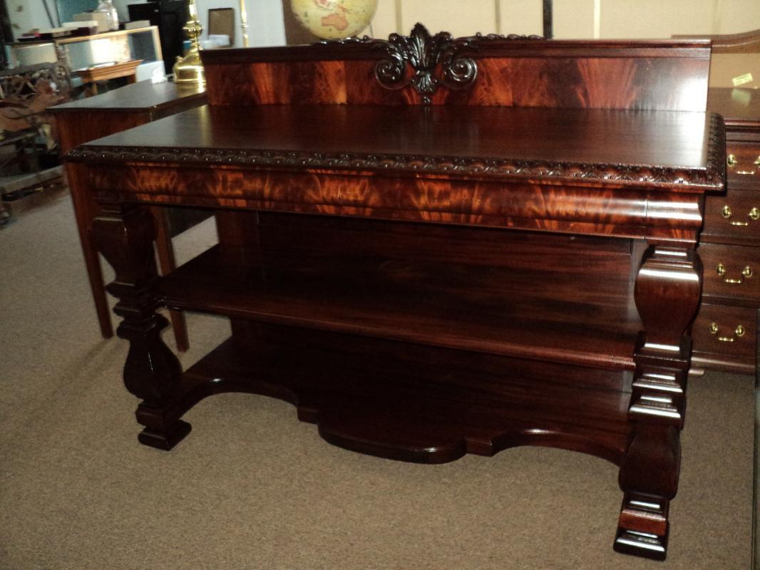 Antique Mahogany 19th Century Victorian Buffet Server