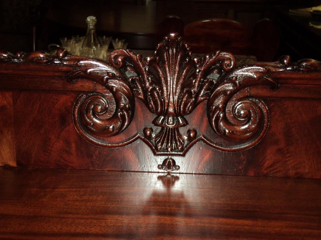 Antique Mahogany 19th Century Victorian Buffet Server