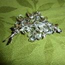 Silver tone brooch