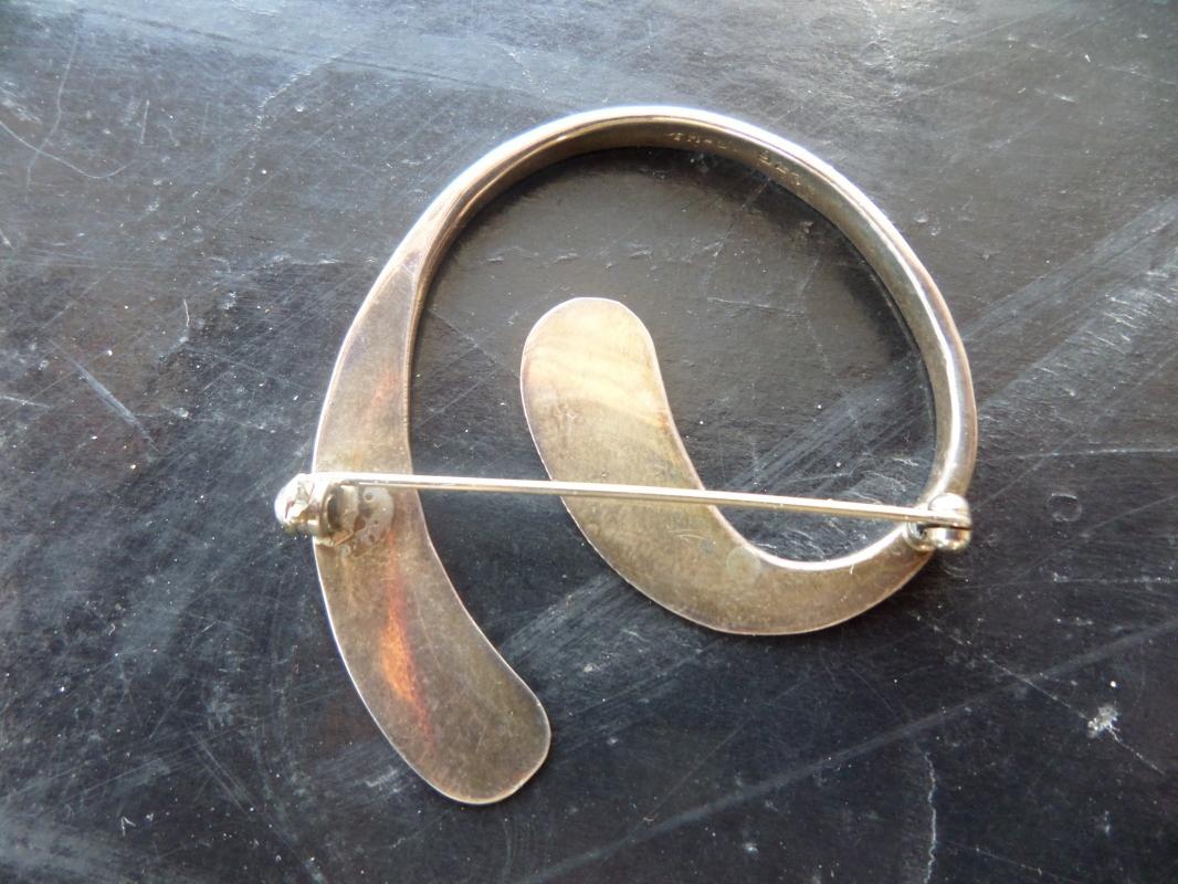 Sterling silver brooch