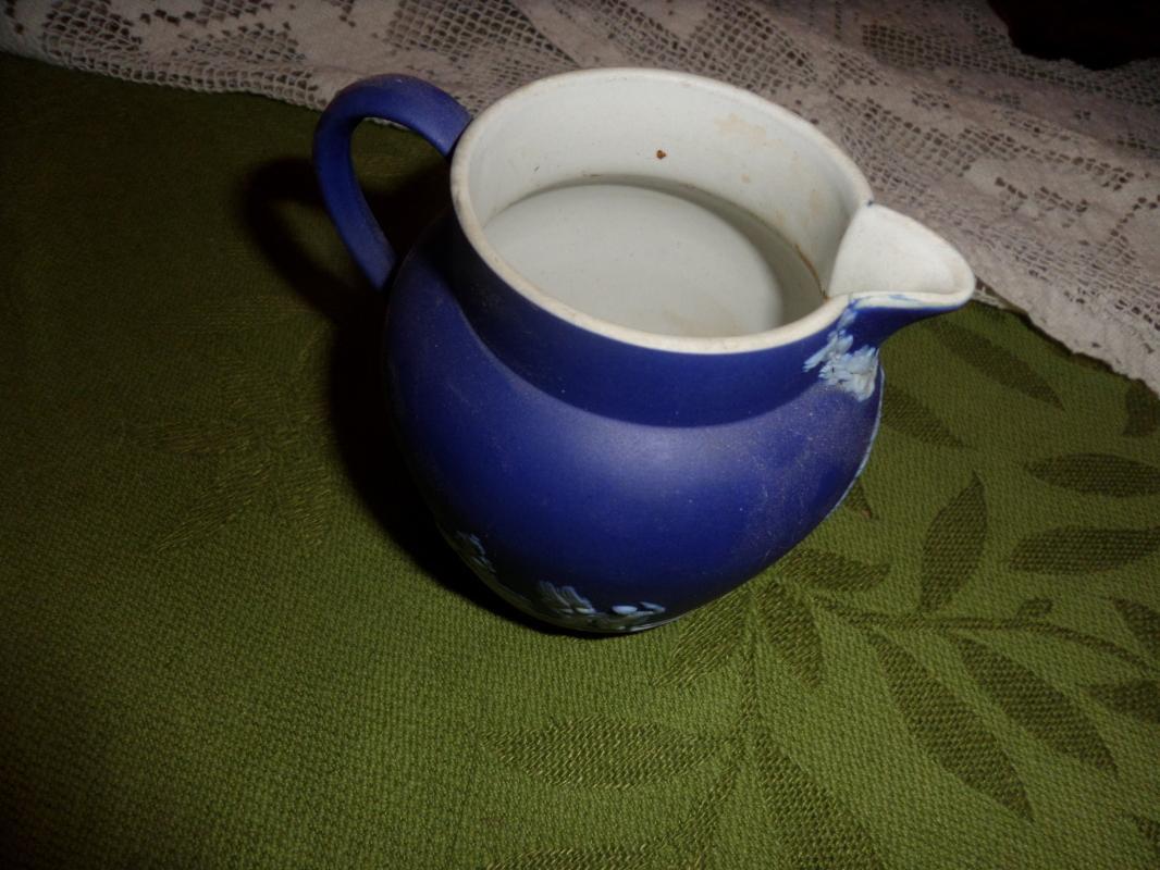 Wedgewood Jasper ware creamer in Blue
