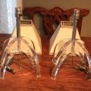 ASTROLITE, Ritts Co. LA; BEST Pair of 1960's LUCITE LAMPS, Mid Century Modern design