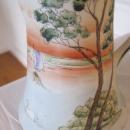 NIPPON CHOCOLATE POT WITH LAKE SCENE-HANDPAINTED MARKED MADE IN NIPPON