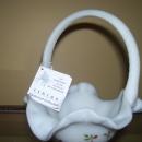 Fenton basket w/ handle , signed