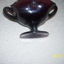 Fenton double handle footed dish
