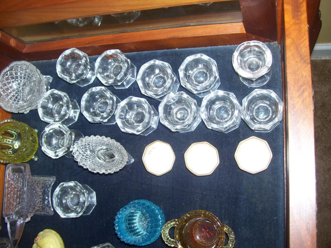 open Salts lrg lot 50 w/ display table