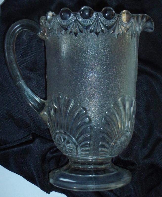 Late 19th Centurey Pressed Glass Pitcher