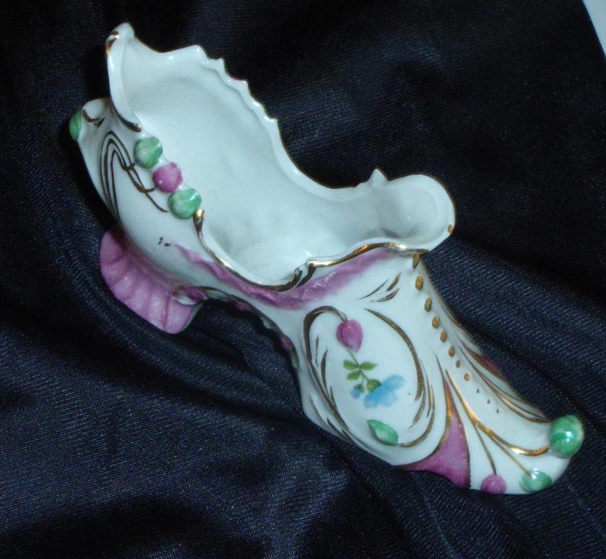 Miniture Porcelain Slipper, German