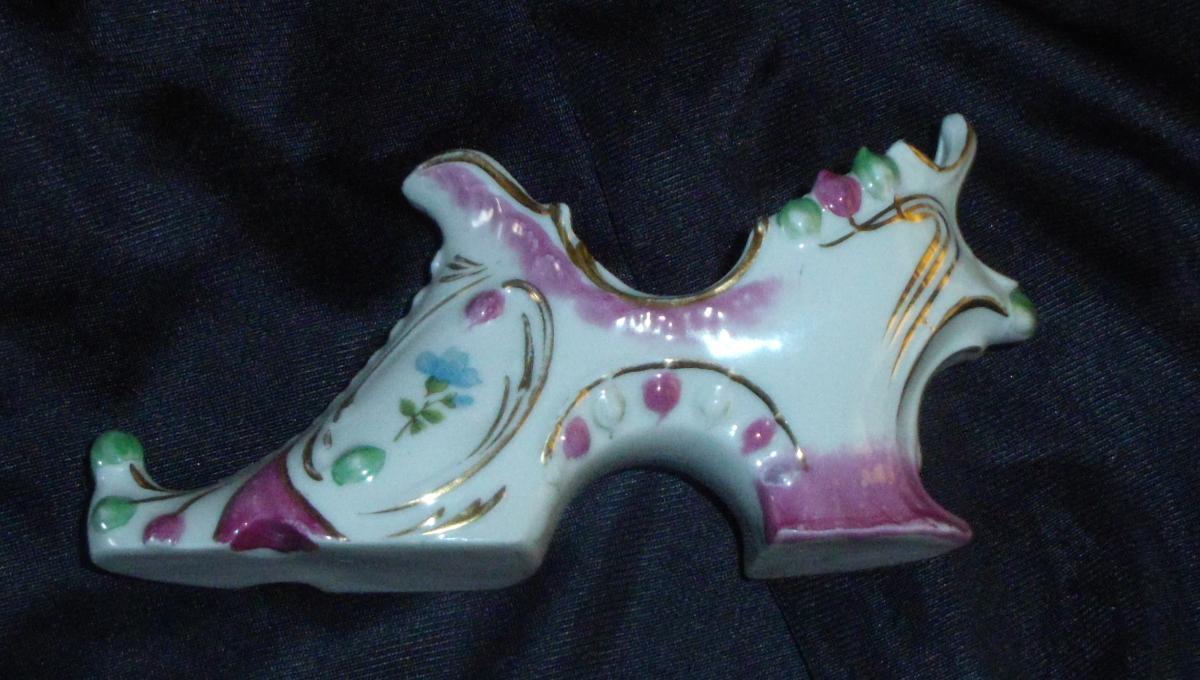 Miniture Porcelain Slipper, German