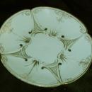 Bone China Mustache Cup, Gold Embelished, Signed Cup & Saucer