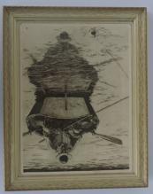 1956 print by R.H. Palenske JUST FISHIN'