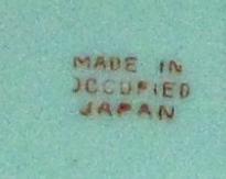 CERAMIC SERVING DISH FROM OCCUPIED JAPAN