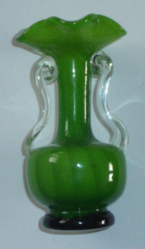 Hand-Blown & Cased Glass Vase