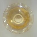 IRIS AND HERRINGBONE CARNIVAL GLASS BOWL, MARIGOLD