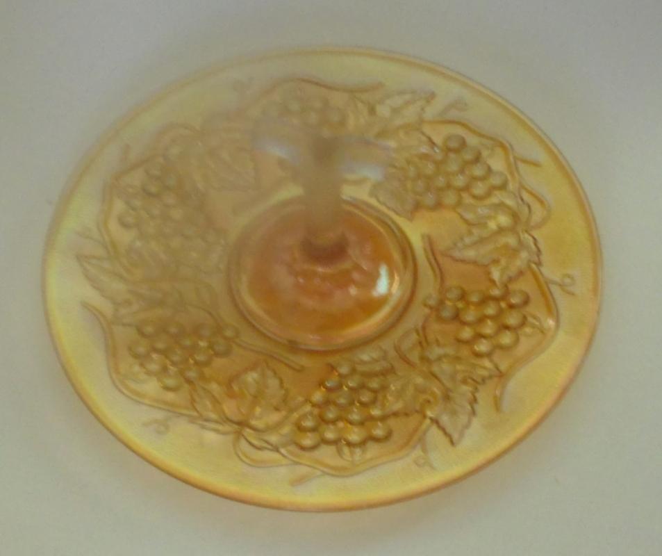 CARNIVAL GLASS SANDWICH SERVER